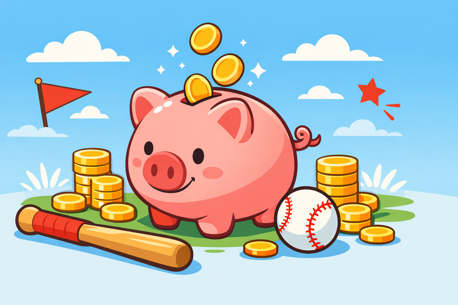野球にちなんだキャンペーン定期預金のイメージ