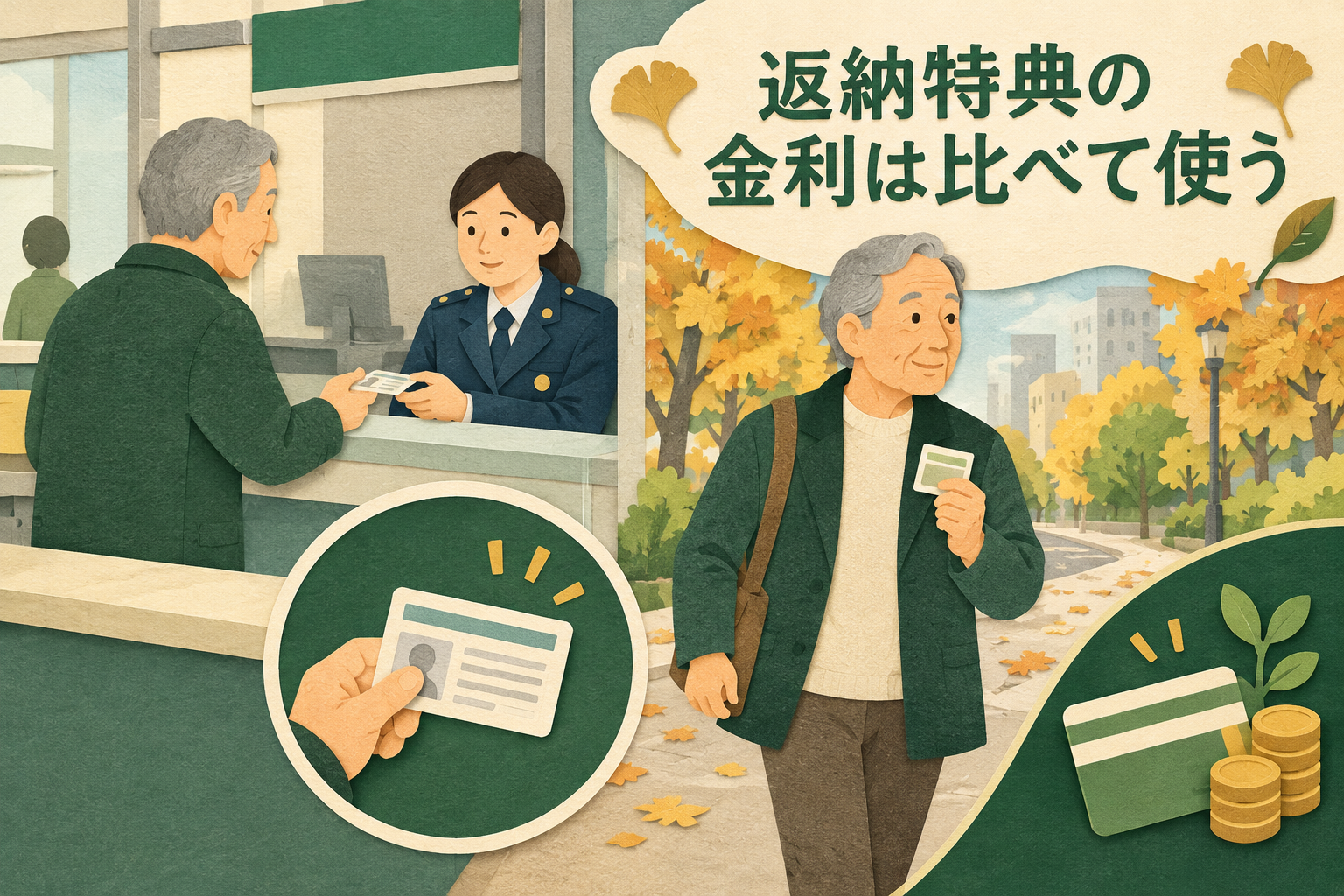 運転免許を自主返納し運転経歴証明書を受け取る高齢者のイメージ