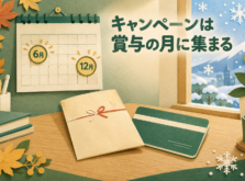 夏と冬のボーナス時期と定期預金キャンペーンの関係を表すイメージ
